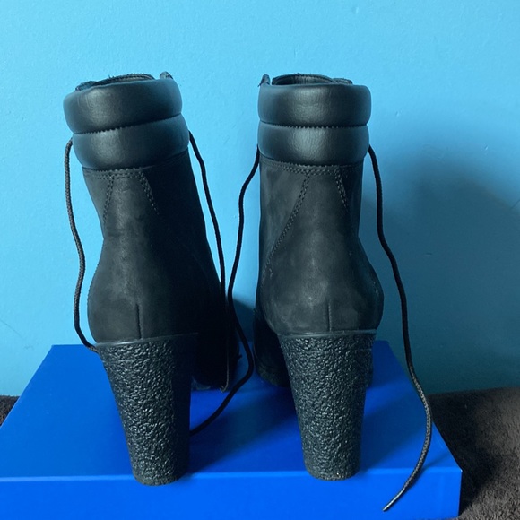 Women’s Black Suede Timberland Heels - Picture 3 of 6
